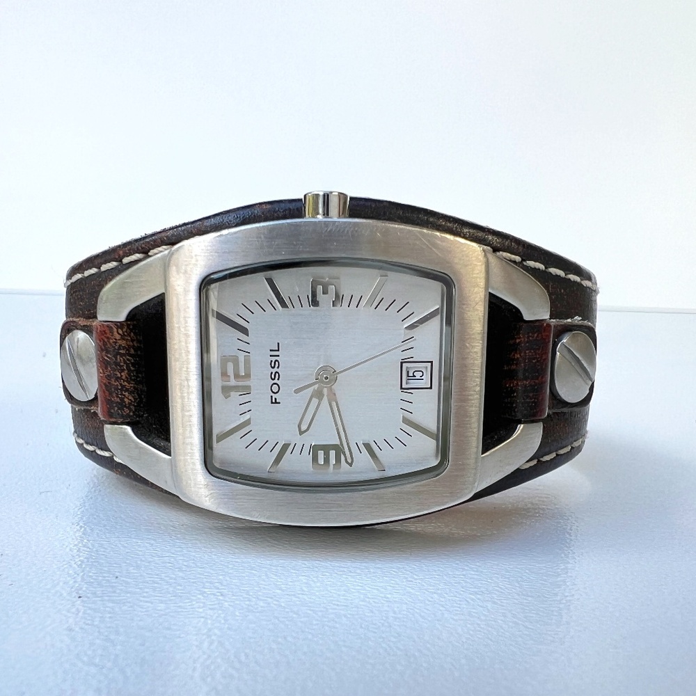 Fossil Watch-Brown Leather Band